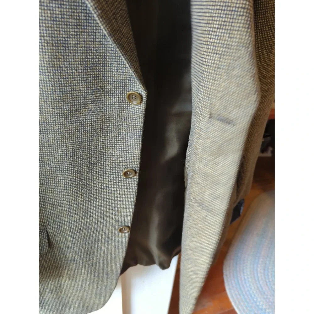 CANALI Proposta 100% Green PURE WOOL suit sport coat jacket blazer US 52R‎ Italy